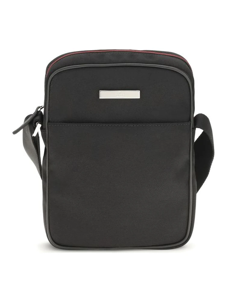 Black Fabric Shoulder Bag