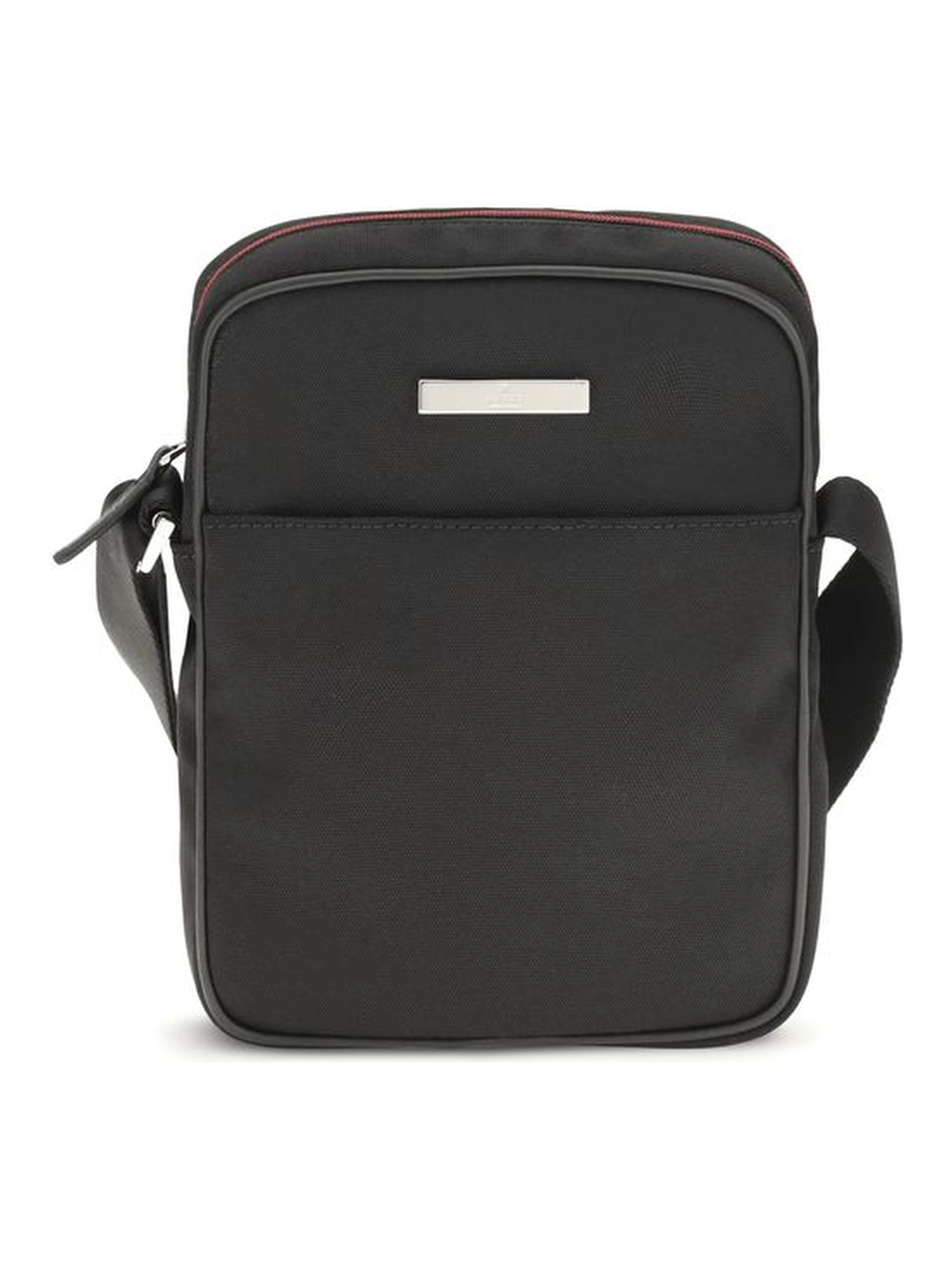 Black Fabric Shoulder Bag