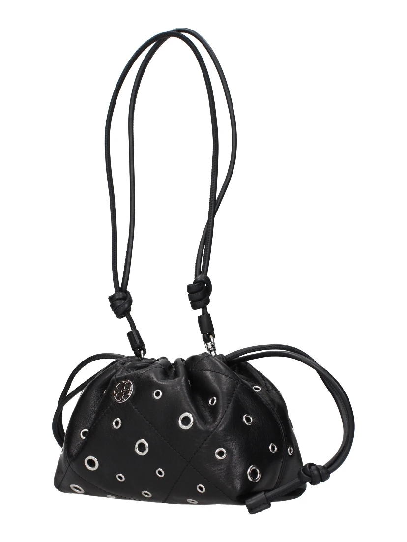 Black Leather Shoulder Bag