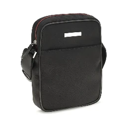 Black Fabric Shoulder Bag