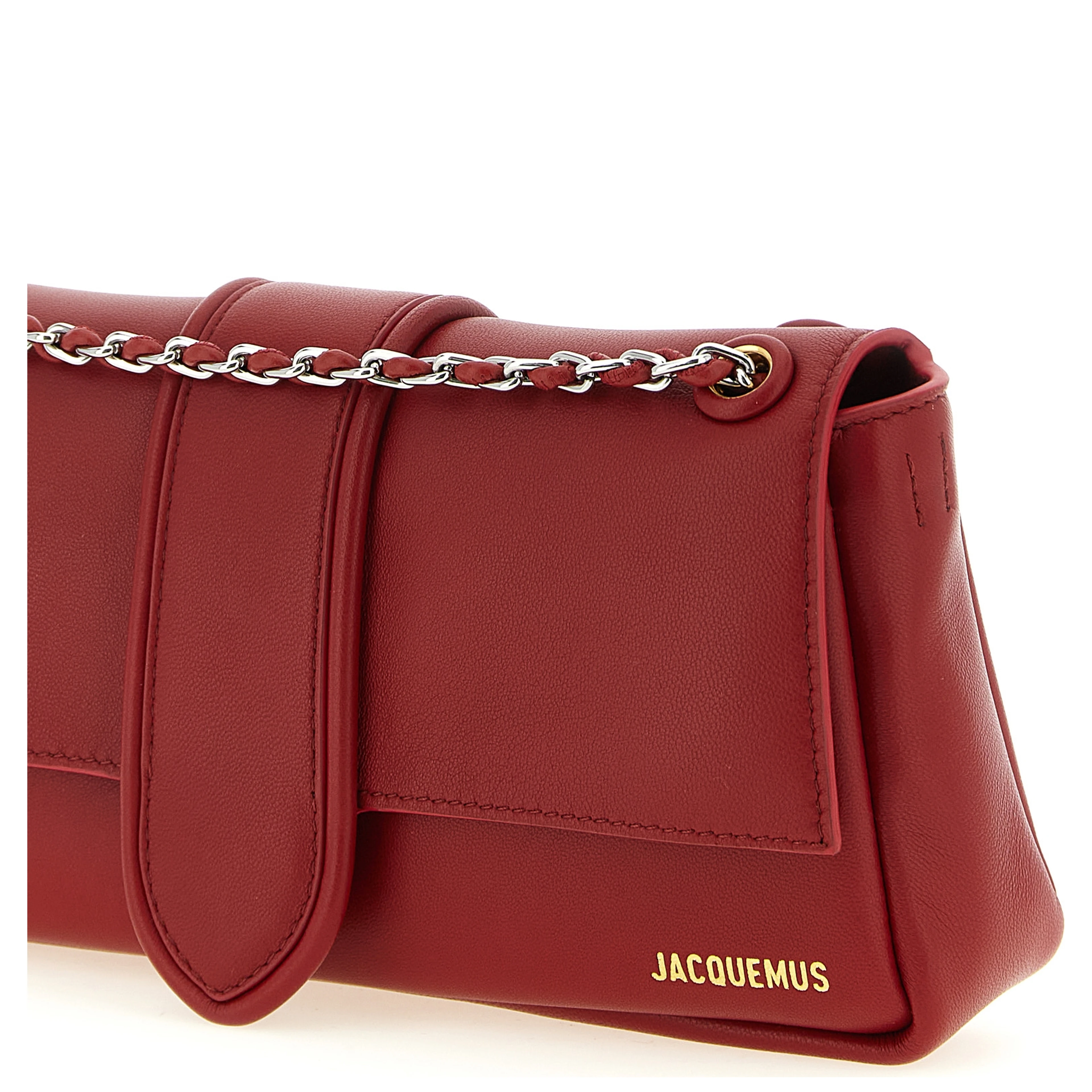 Red Lamb Leather Shoulder Bag