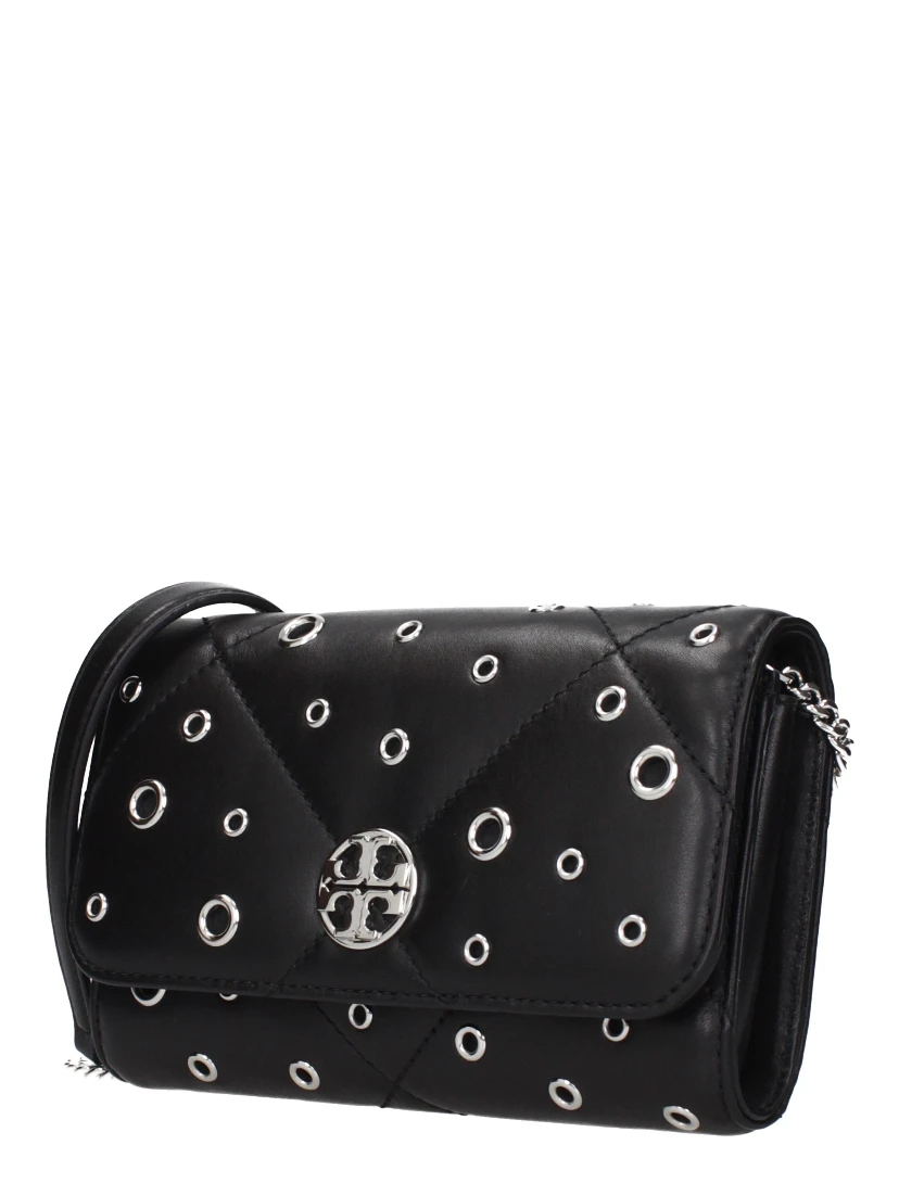 Black Leather Clutch Bag