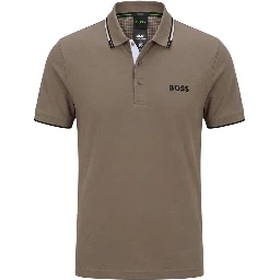 Beige Cotton Polo Shirt