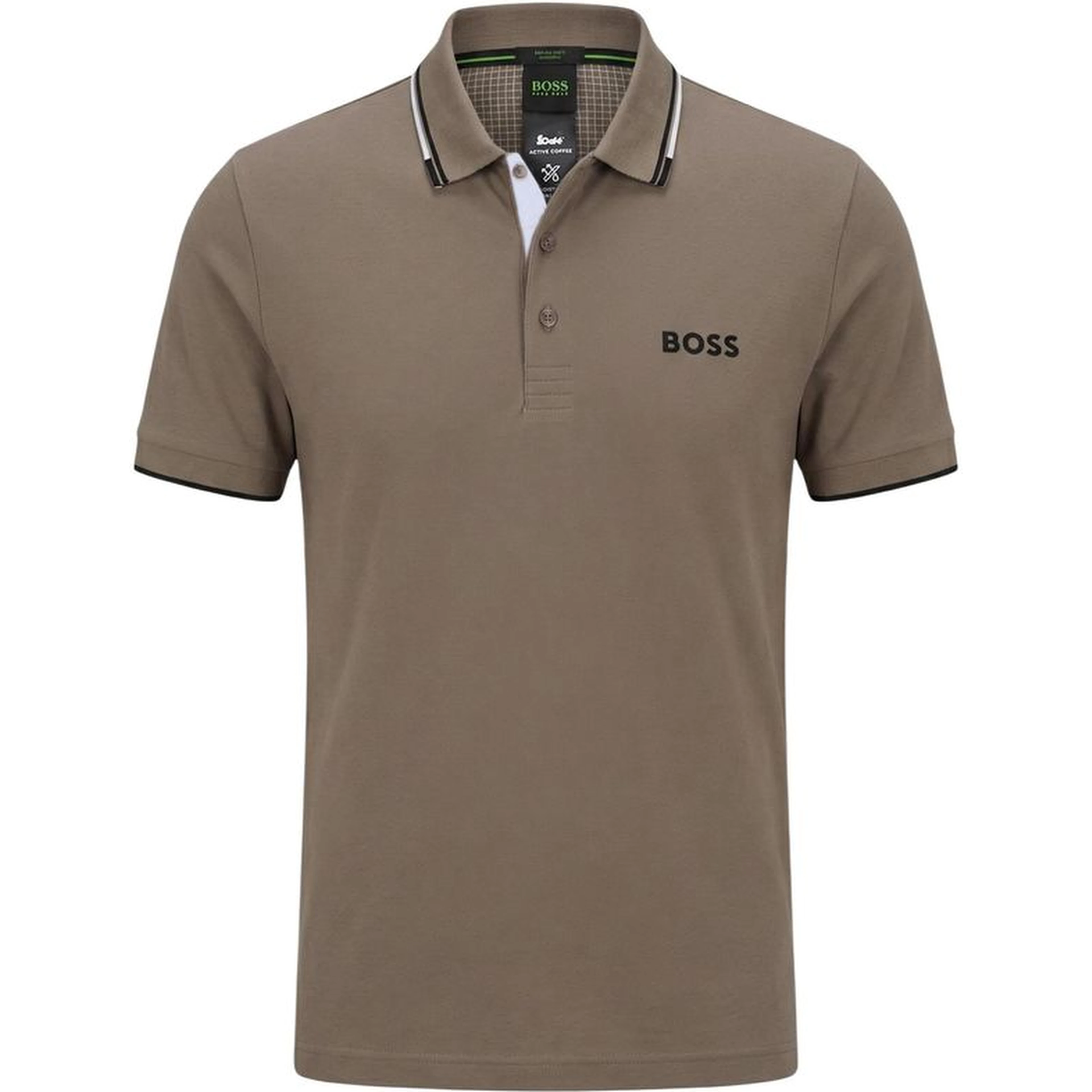 Beige Cotton Polo Shirt