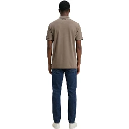 Beige Cotton Polo Shirt