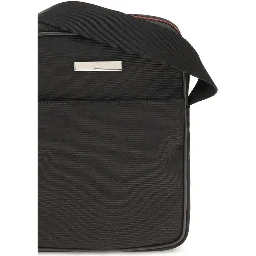 Black Fabric Shoulder Bag