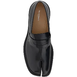 Black Calf Leather Bos Taurus Slip-On Loafers