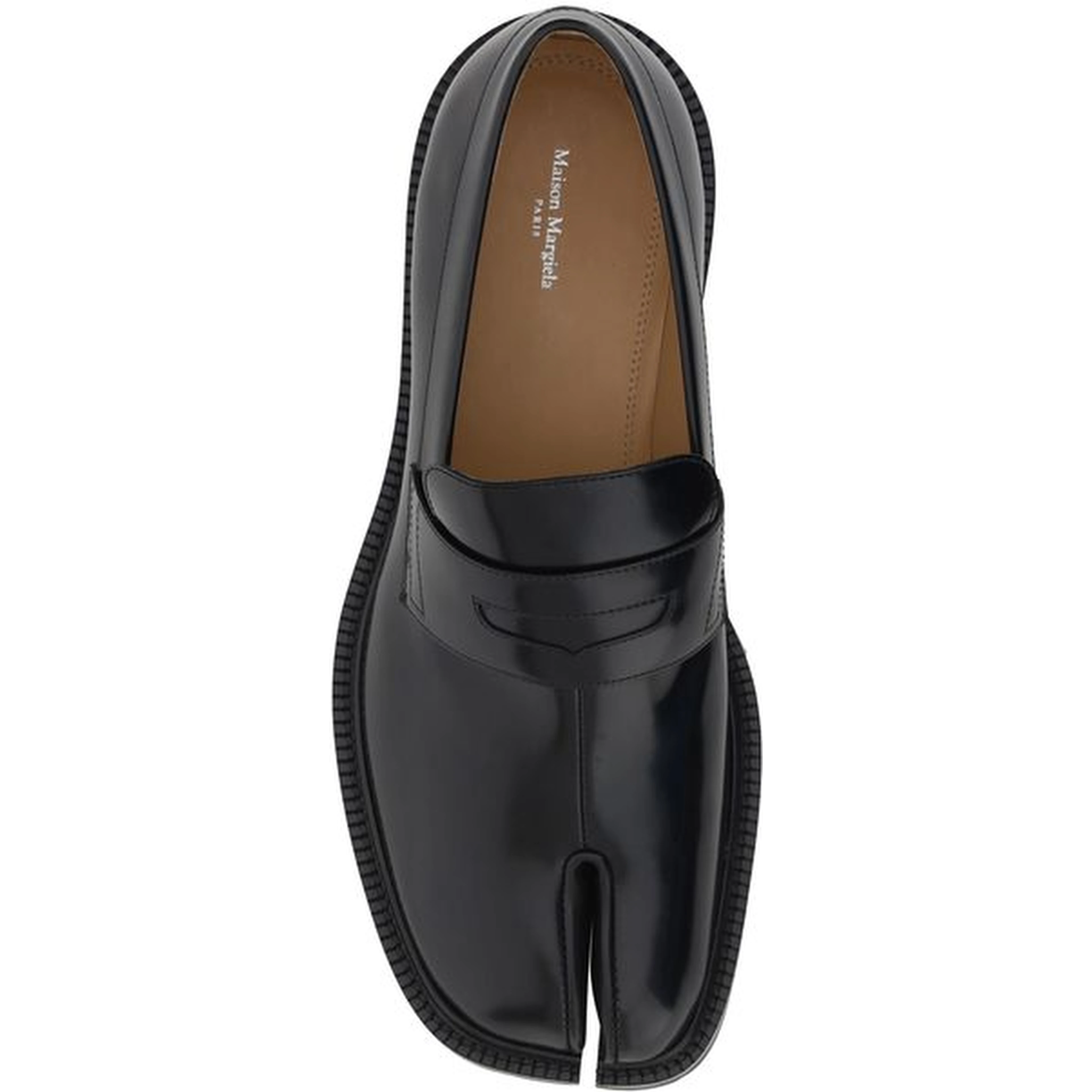 Black Calf Leather Bos Taurus Slip-On Loafers