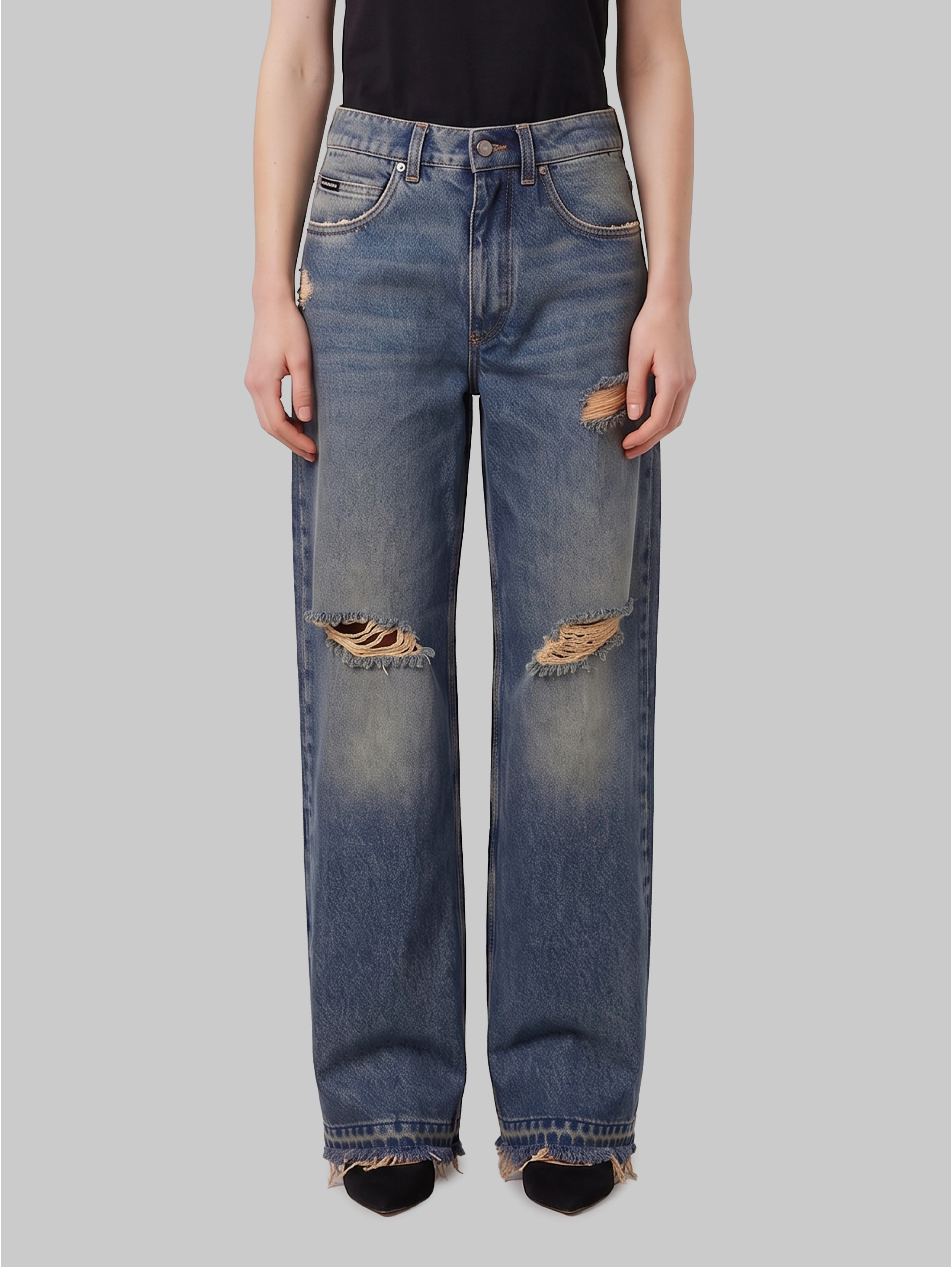 5-pocket denim trousers