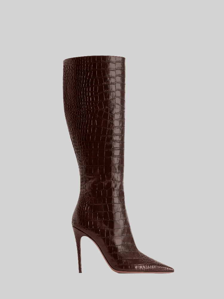 Ebony croco Vera 105 Boot