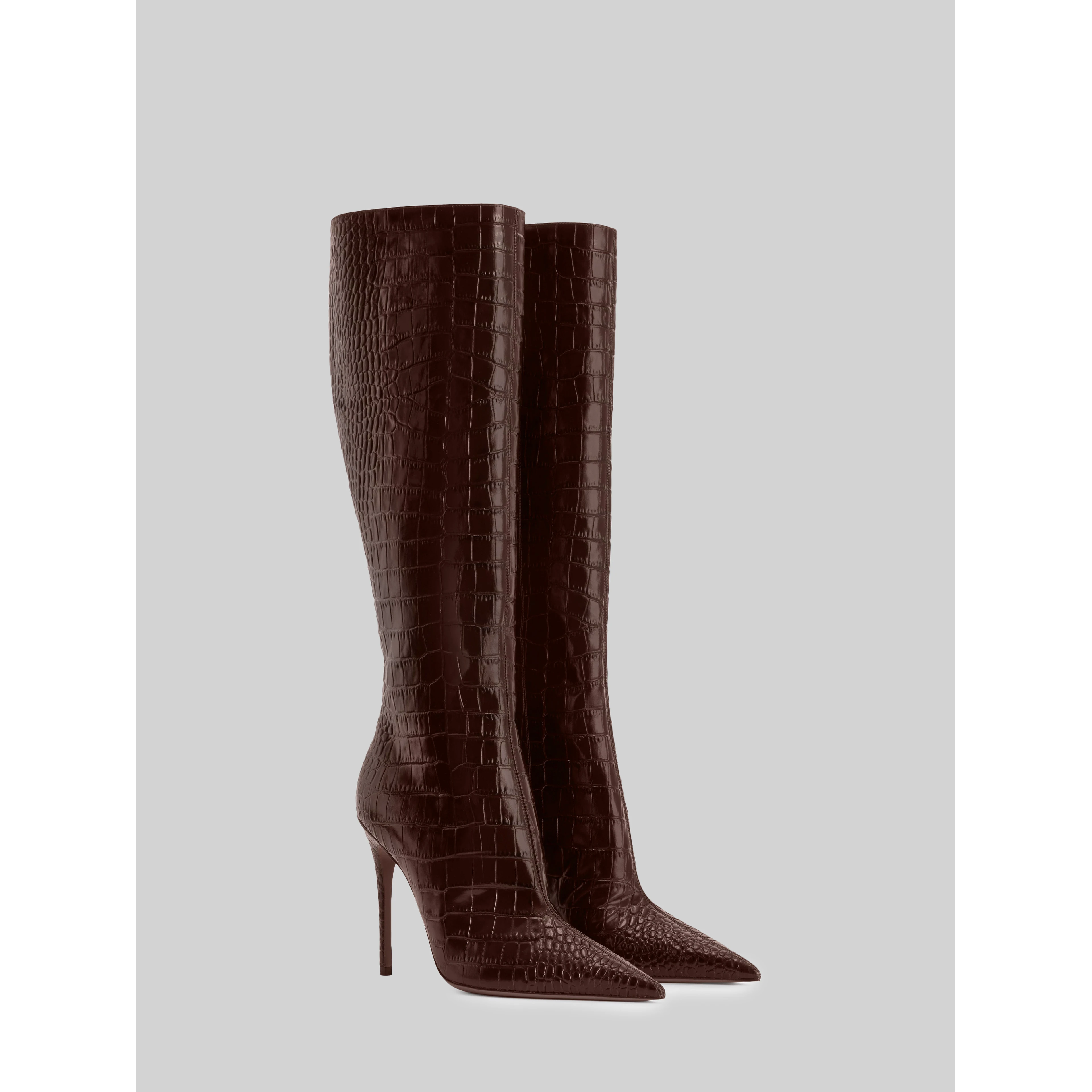 Ebony croco Vera 105 Boot