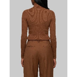 Turtleneck in wool yarn