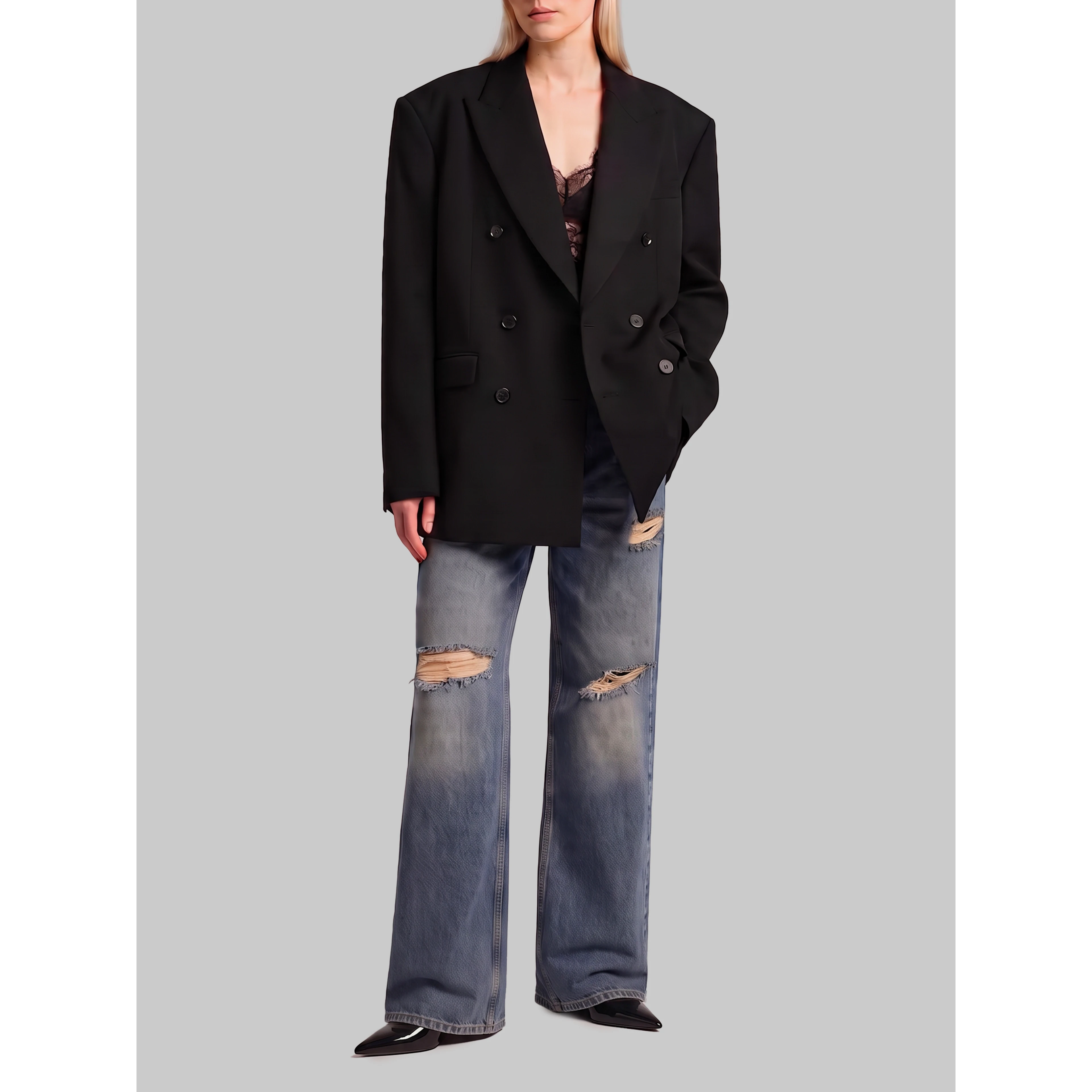 5-pocket denim trousers