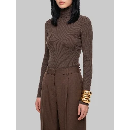 Turtleneck in wool yarn