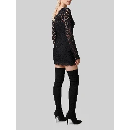 Mini dress in cordonnet lace