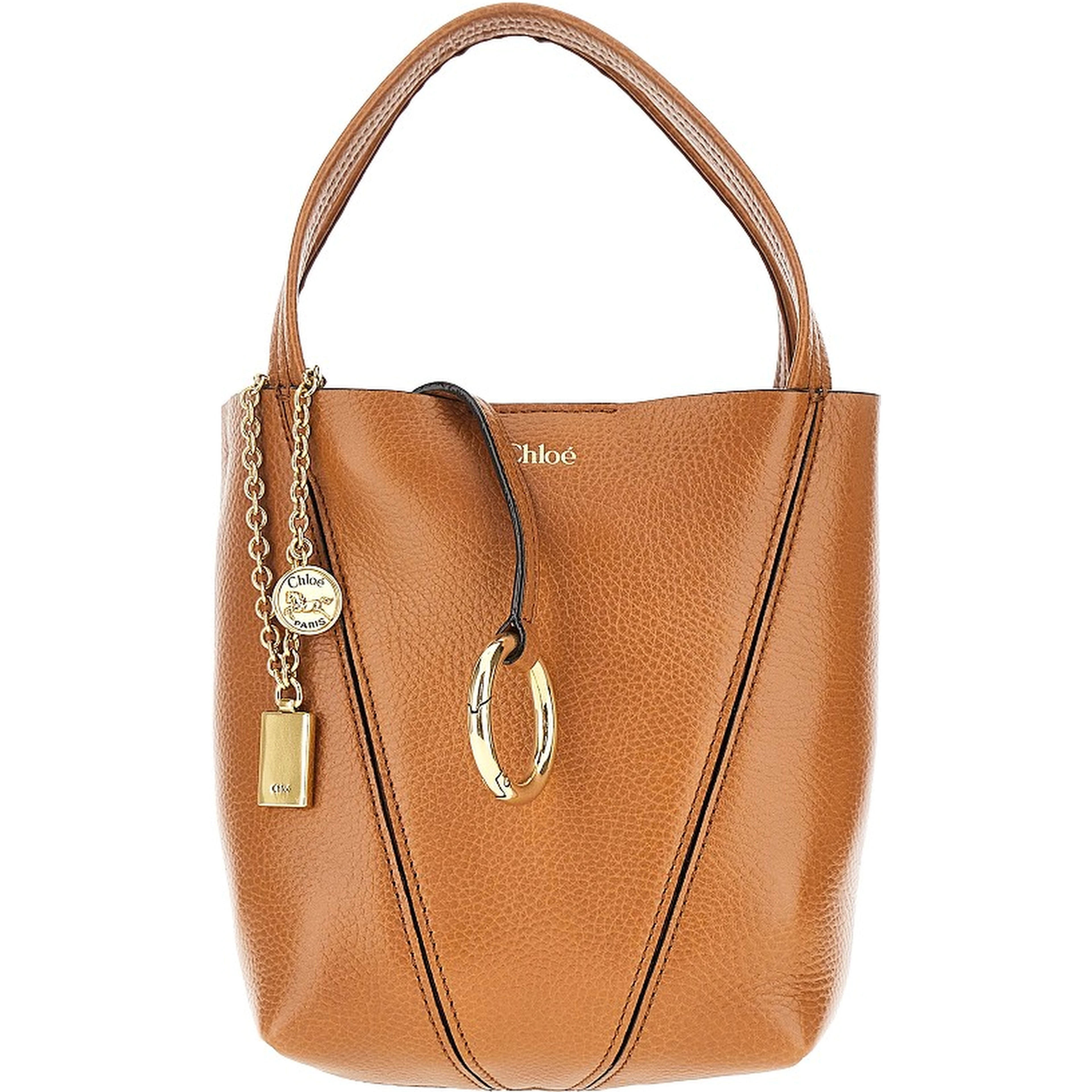 Grained leather small 'Spin' bag