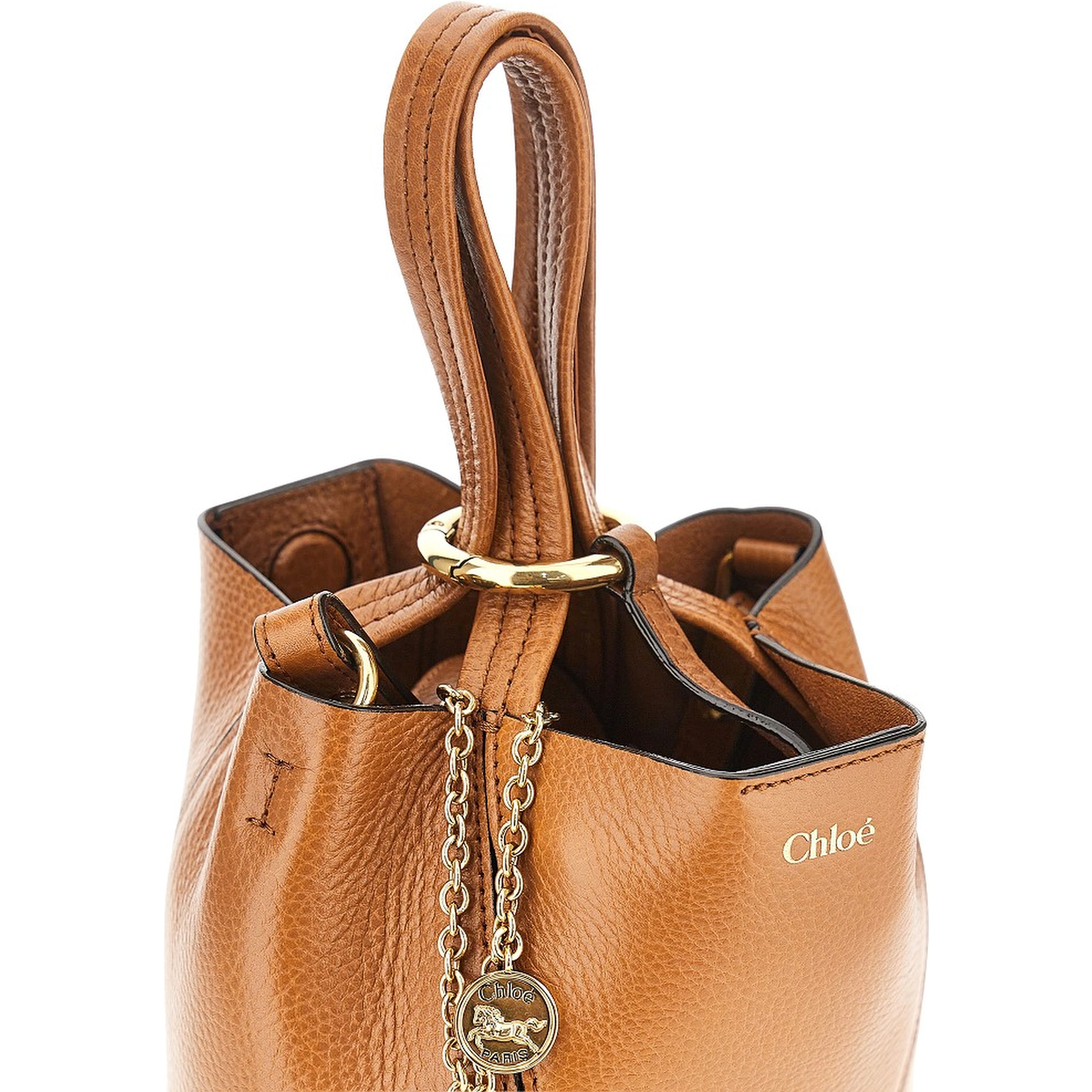 Grained leather small 'Spin' bag