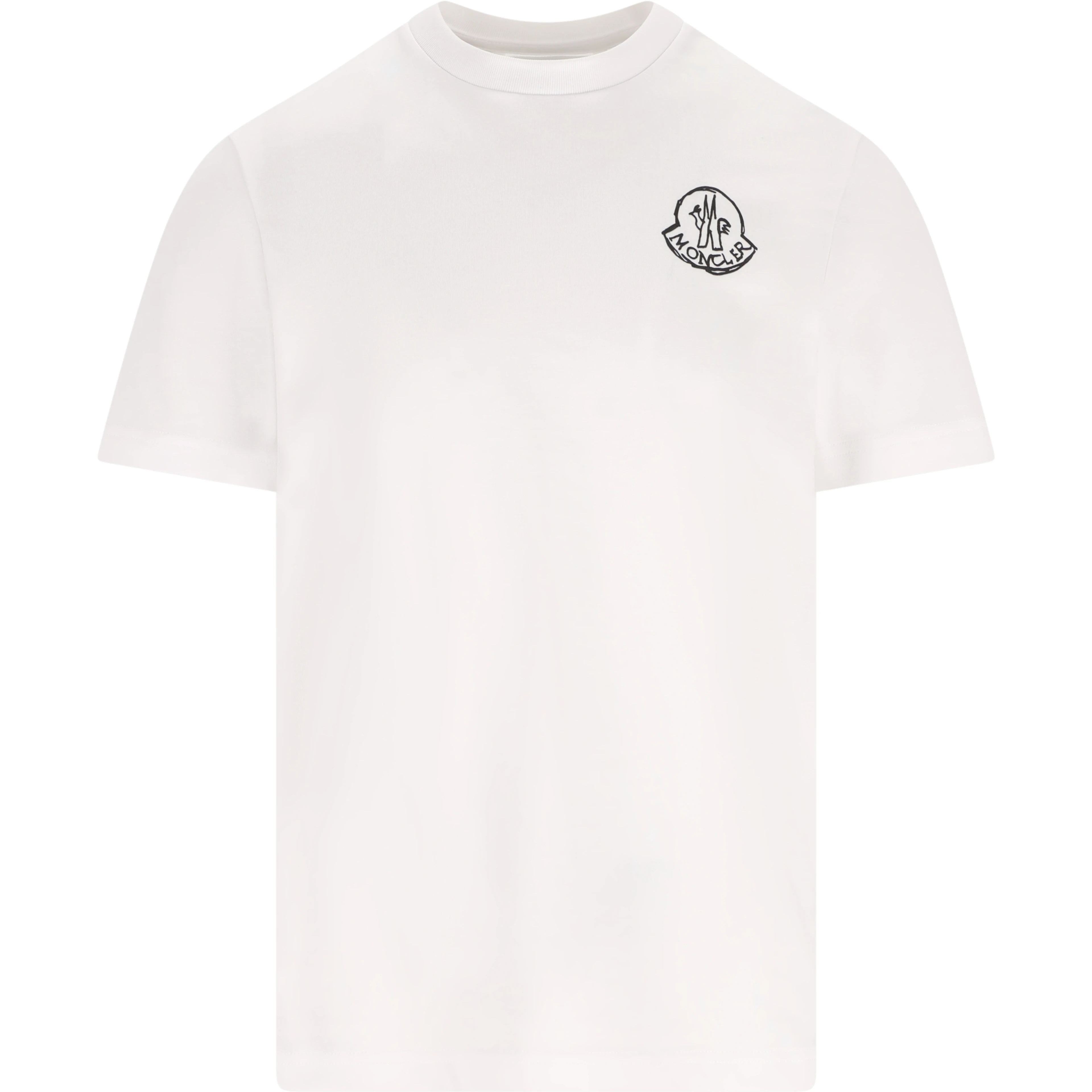 Moncler T-shirts and Polos White