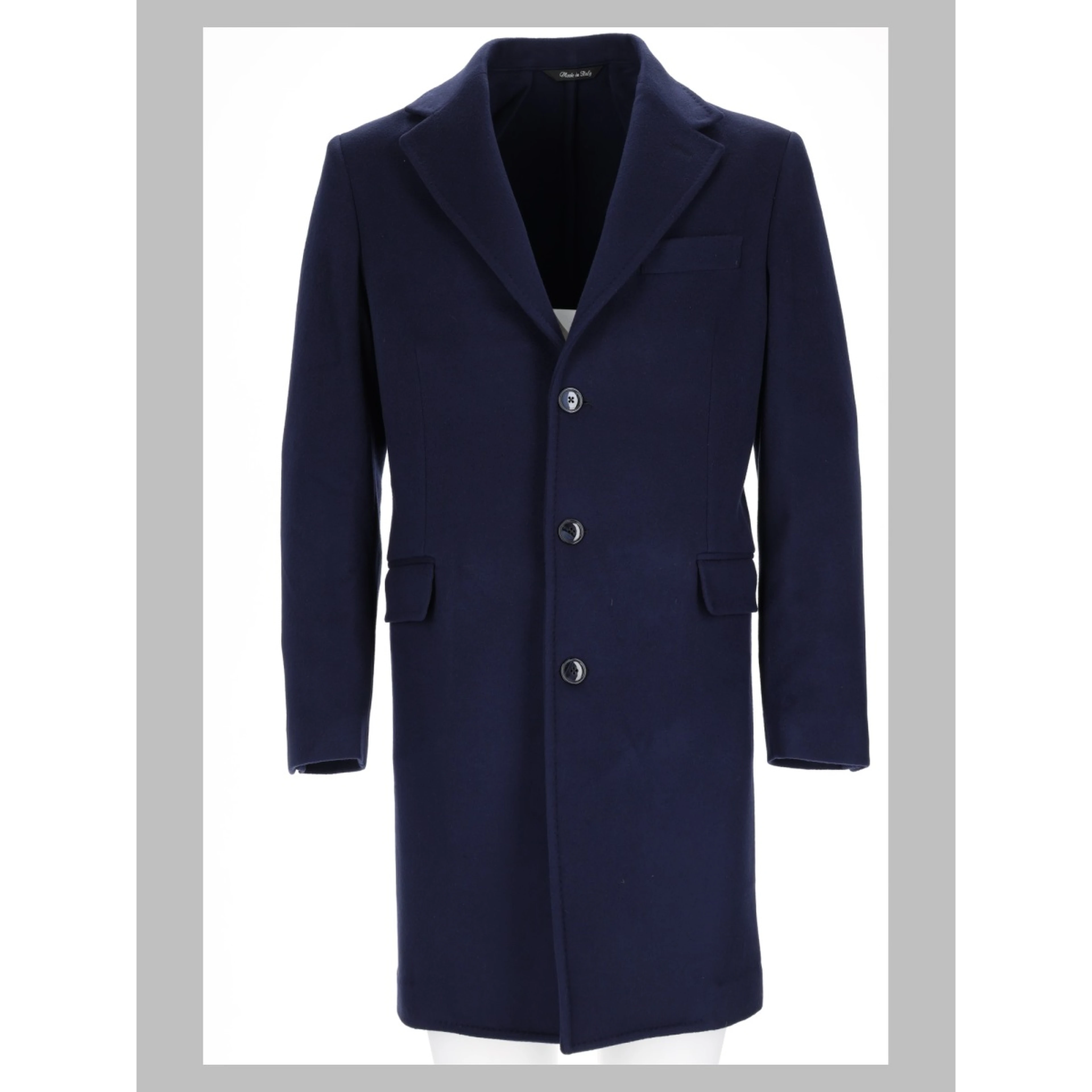 Cappotto Monopetto in Lana