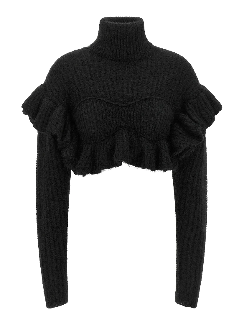 Black Mohair Cardigan