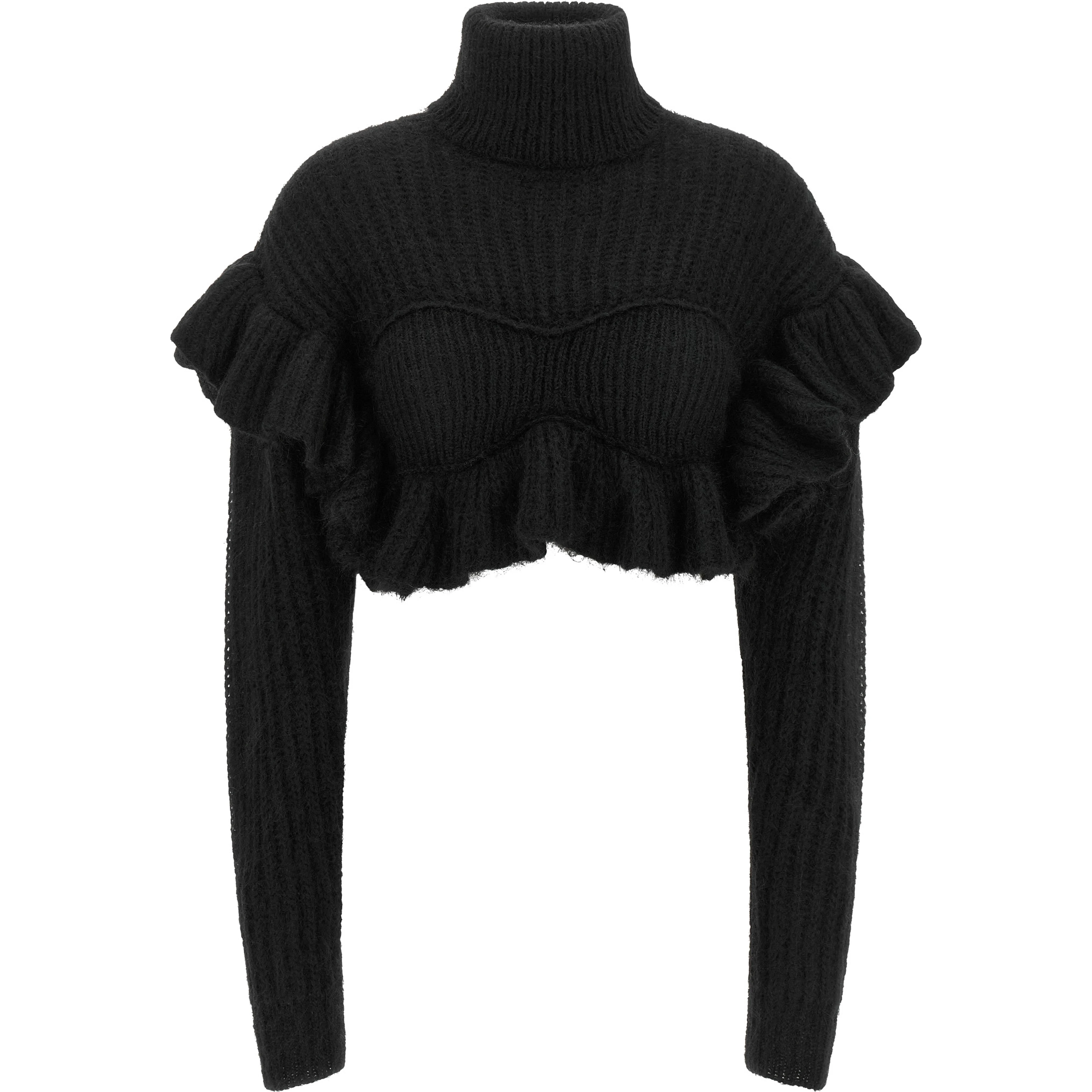 Black Mohair Cardigan