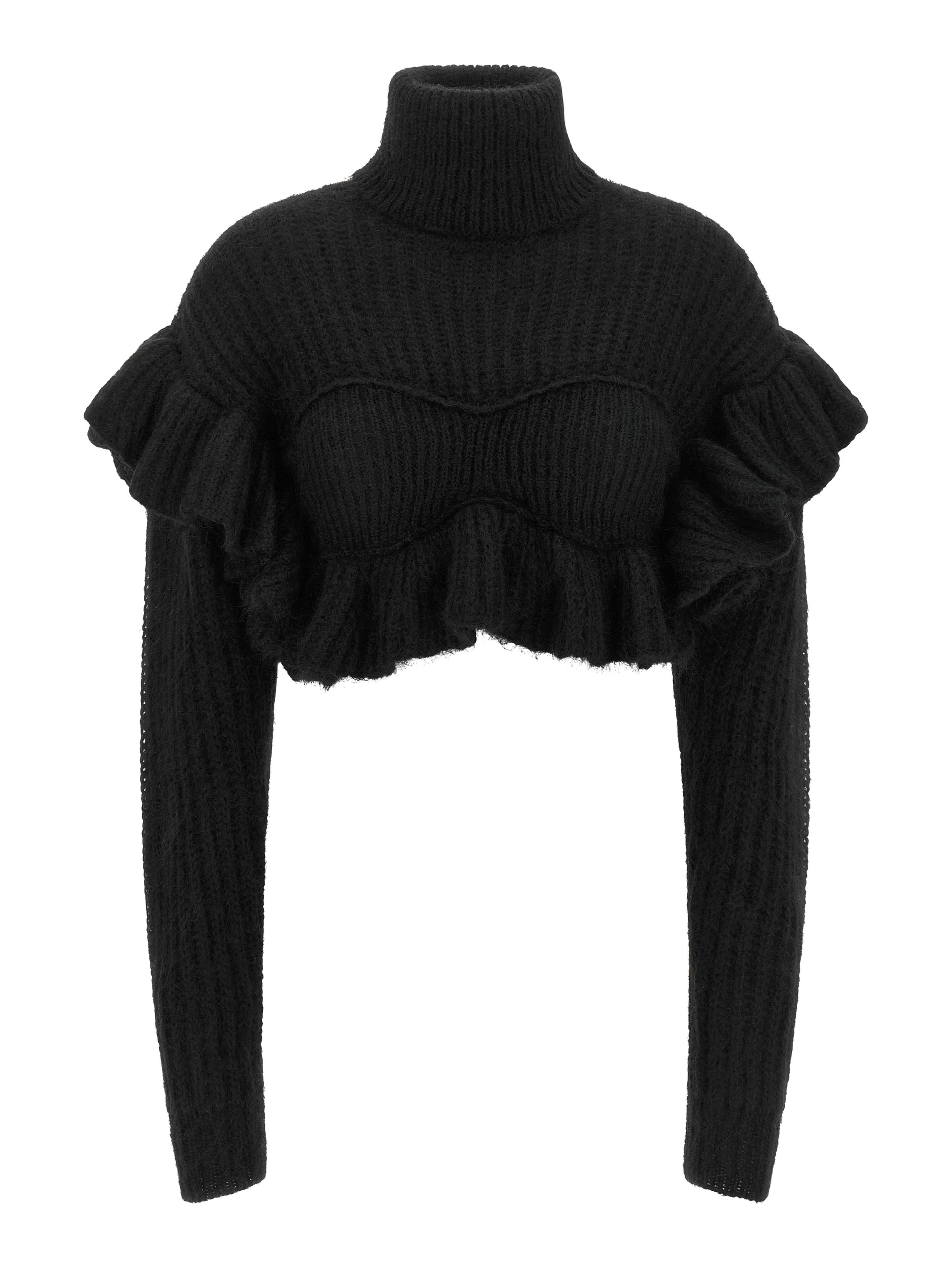 Black Mohair Cardigan