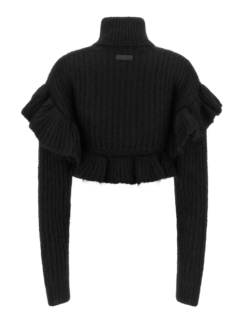 Black Mohair Cardigan