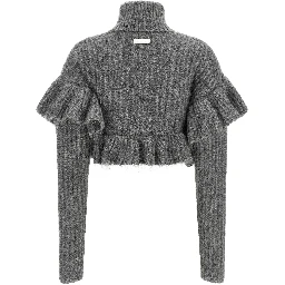 Gray Mohair Cardigan