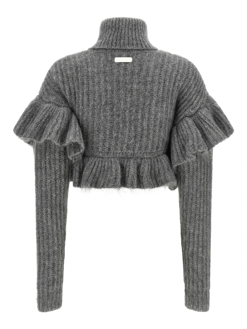 Gray Mohair Cardigan