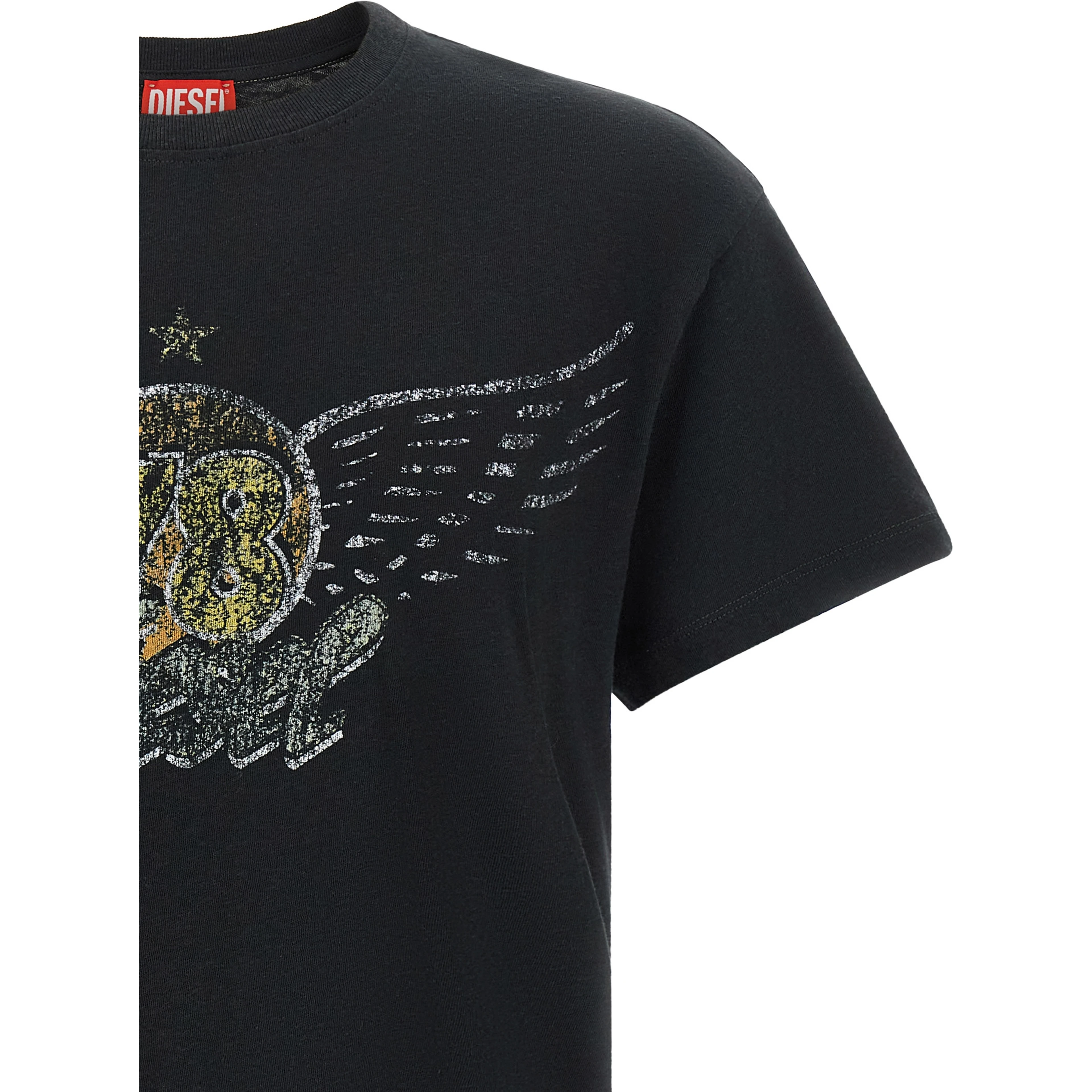 Black Cotton T-Shirt