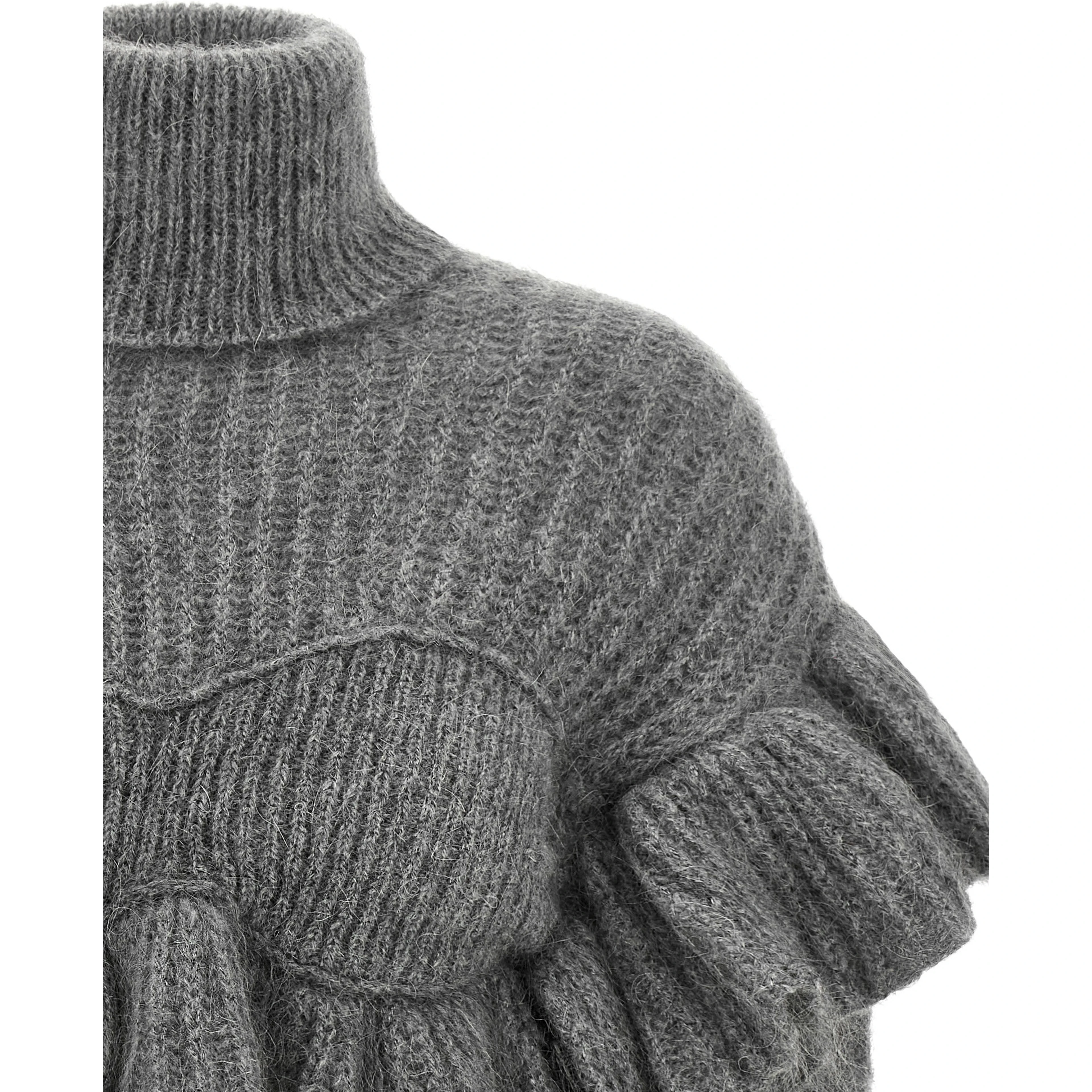 Gray Mohair Cardigan