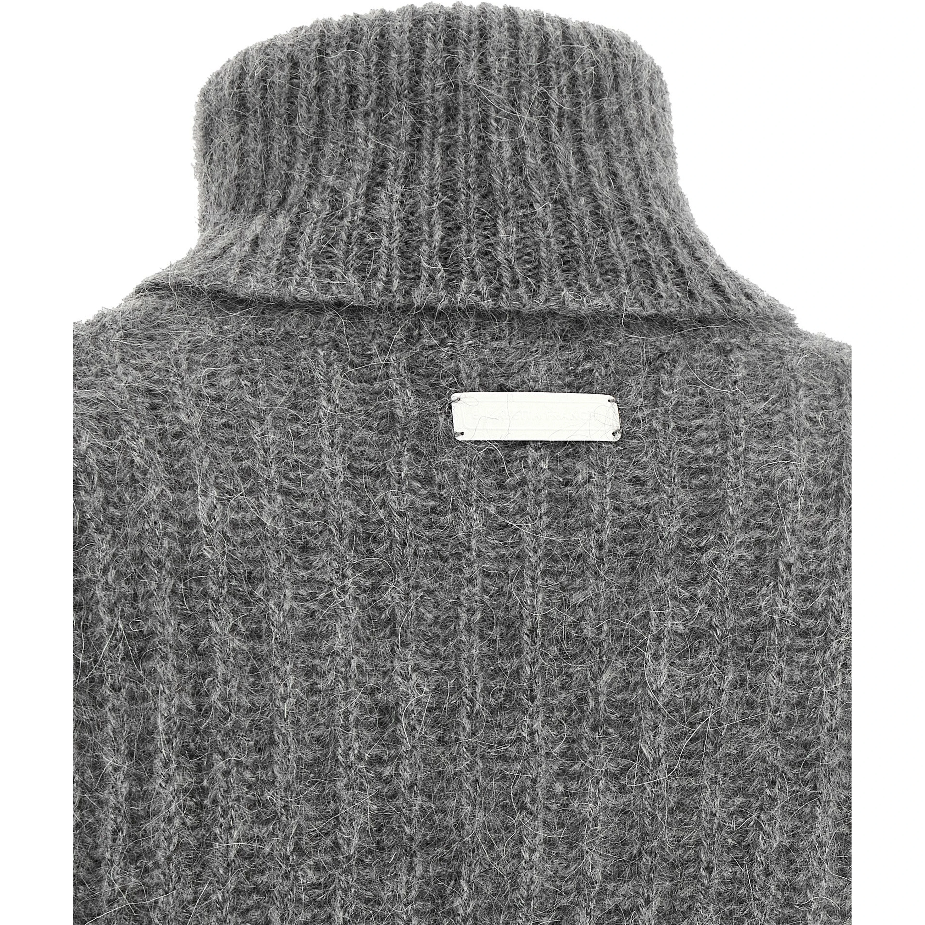 Gray Mohair Cardigan