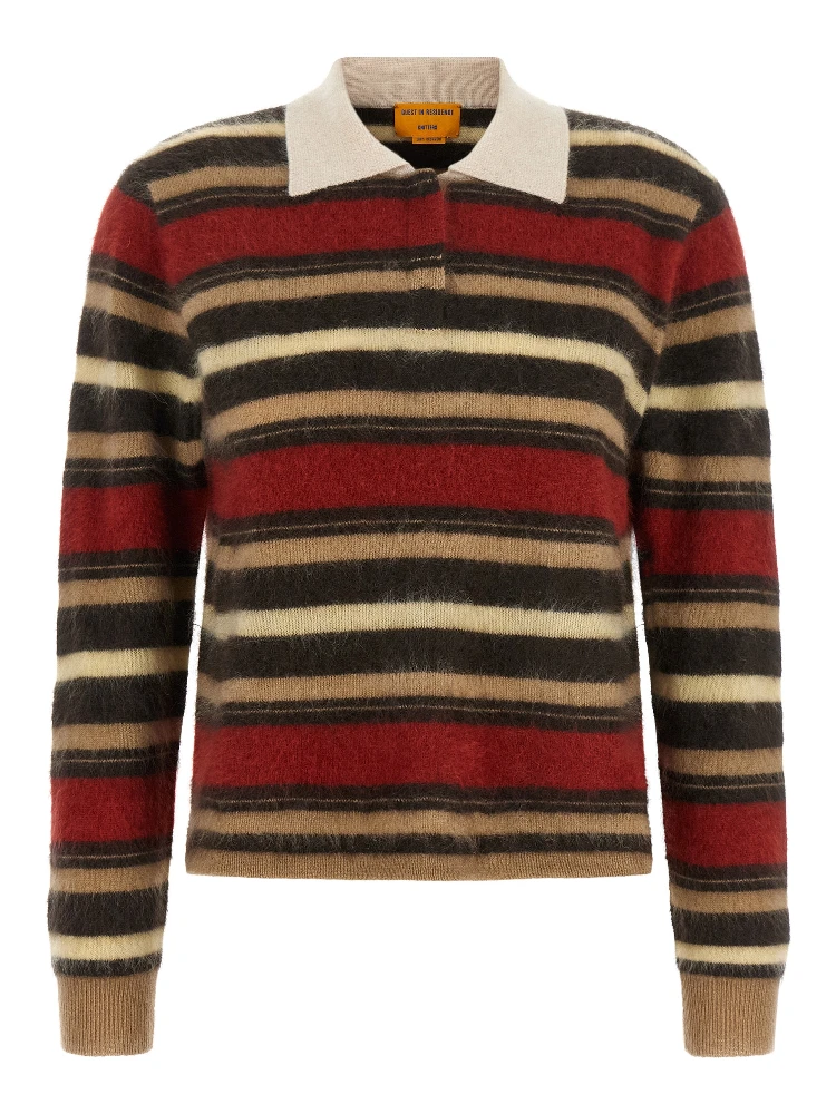 Multicolor Cashmere Polo Shirt