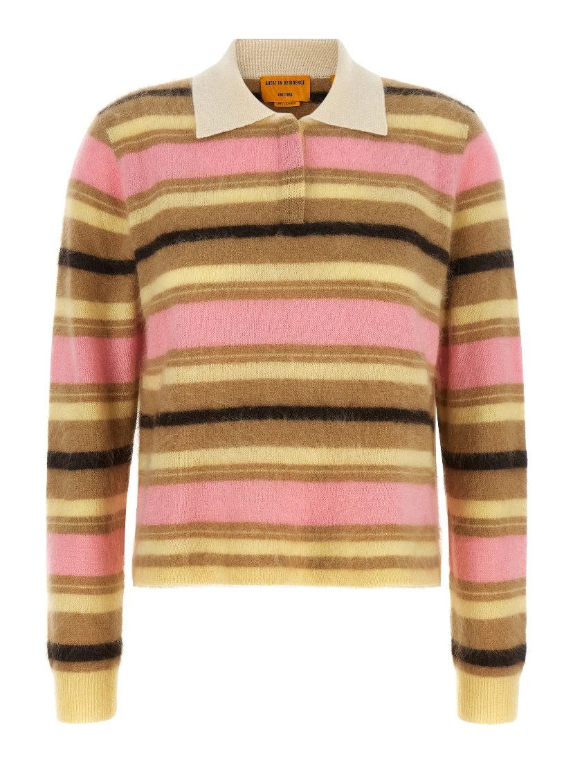 Multicolor Cashmere Polo Shirt