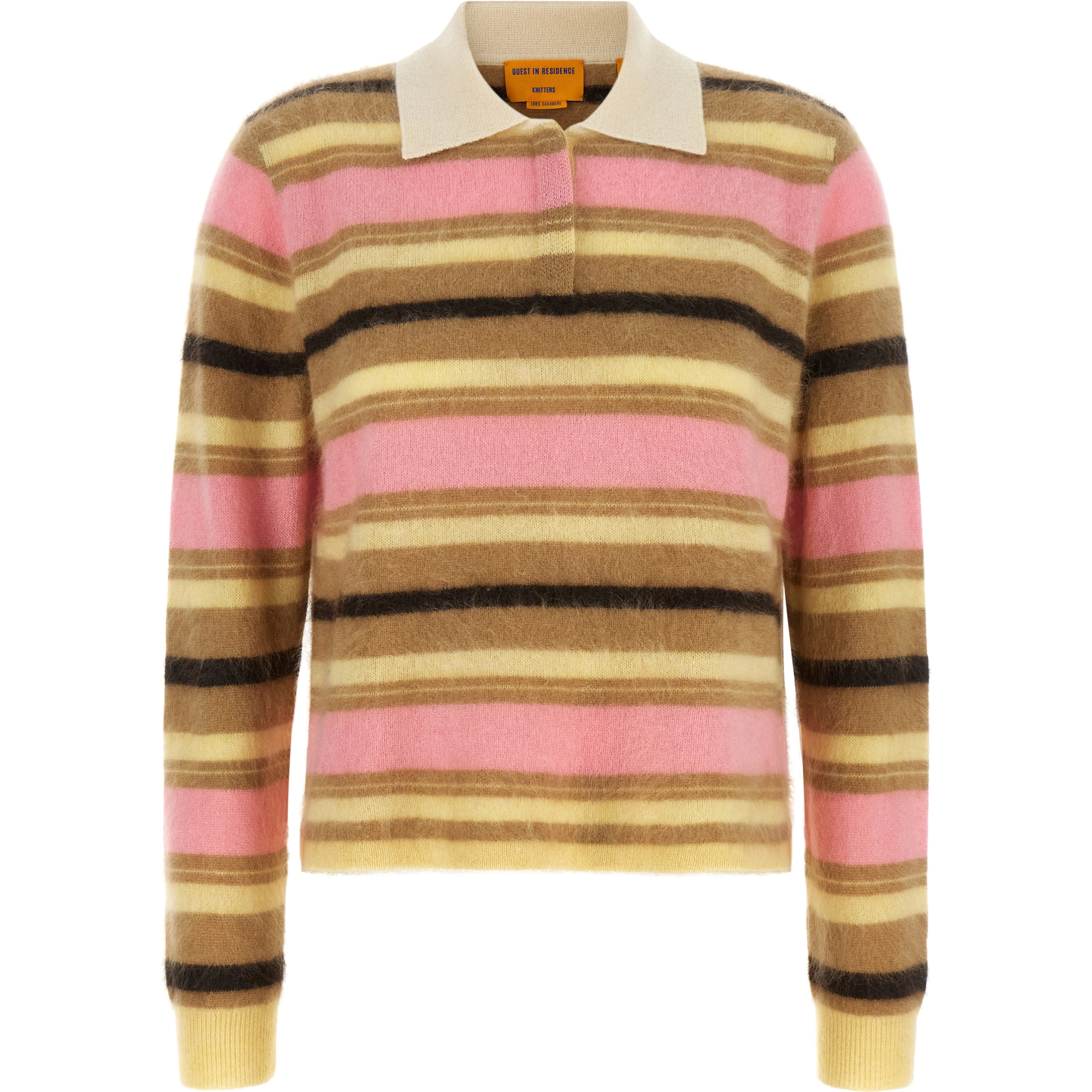 Multicolor Cashmere Polo Shirt