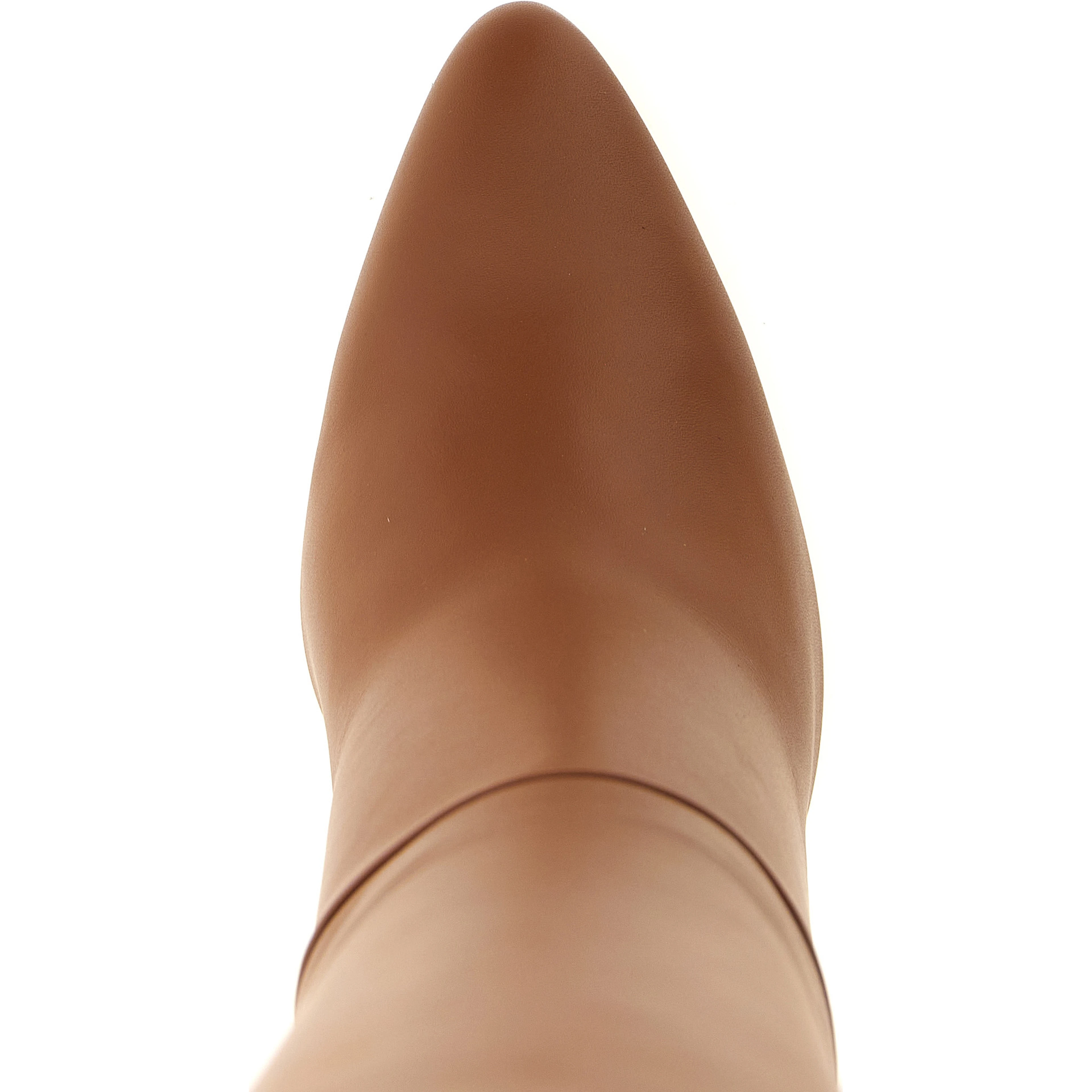 Brown Calfskin Over The Knee