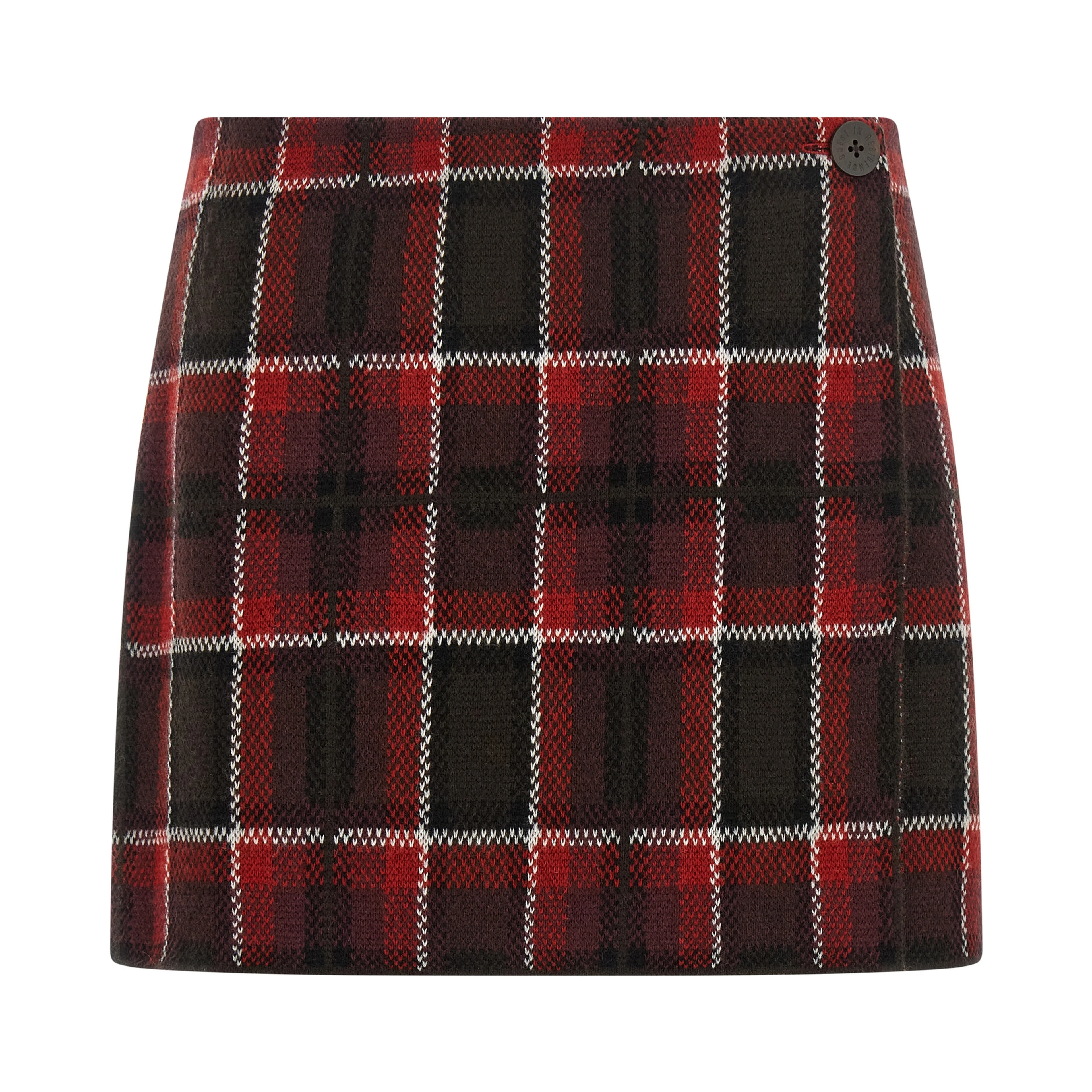 Red Wool Long Skirt