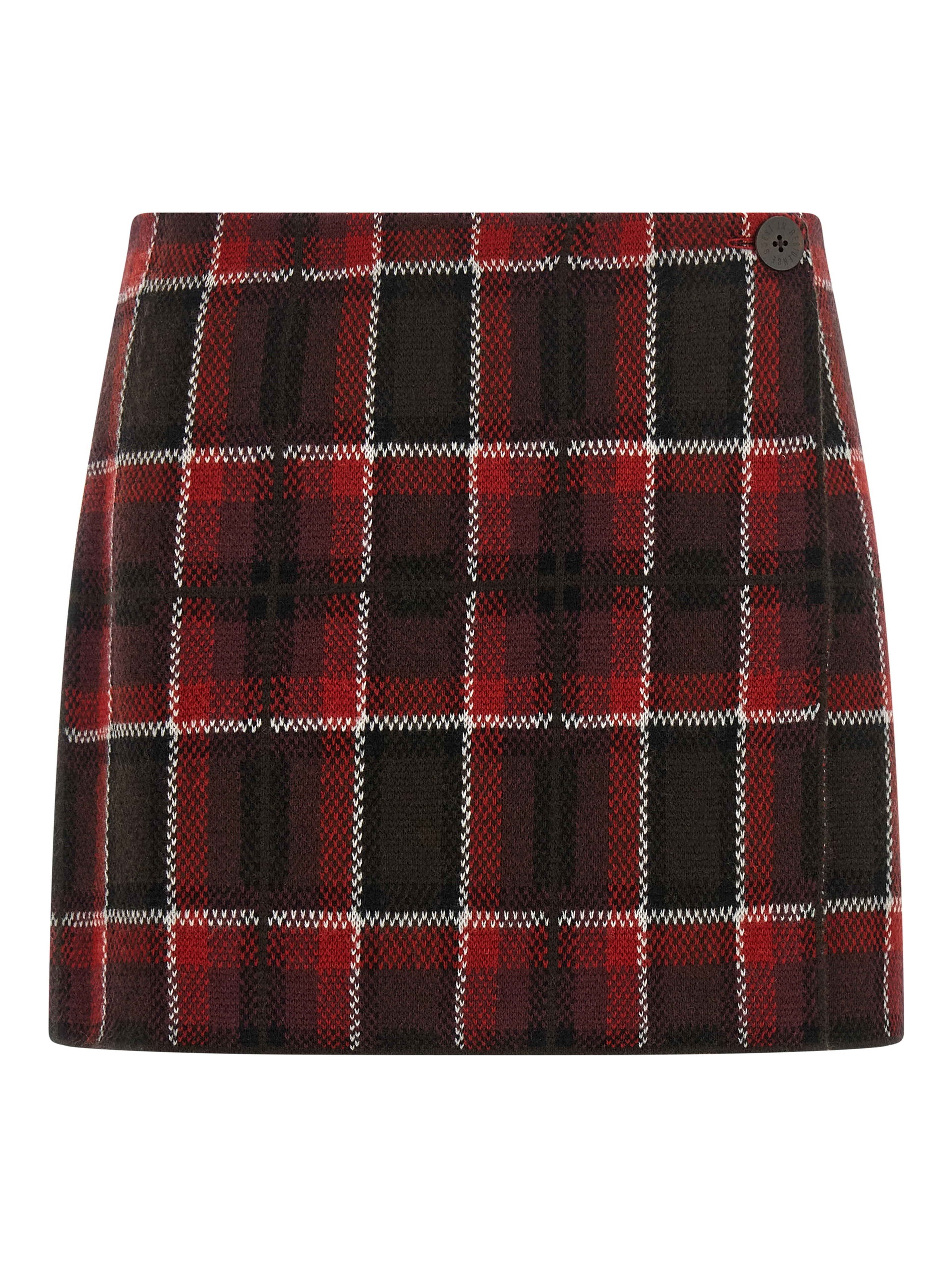 Red Wool Long Skirt