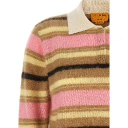Multicolor Cashmere Polo Shirt