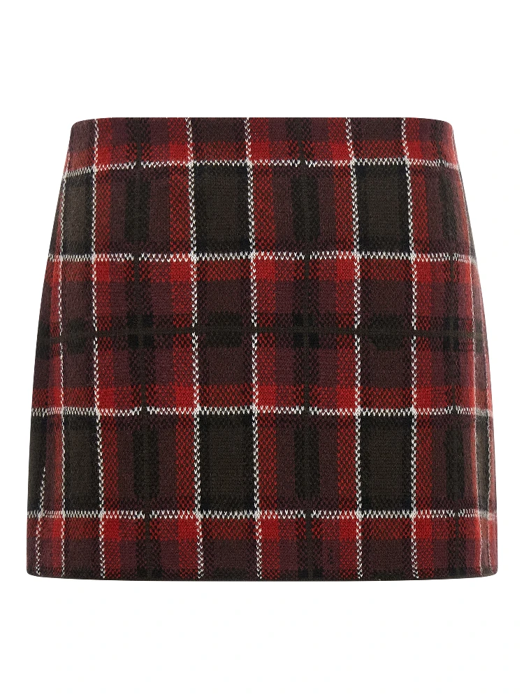 Red Wool Long Skirt alternative