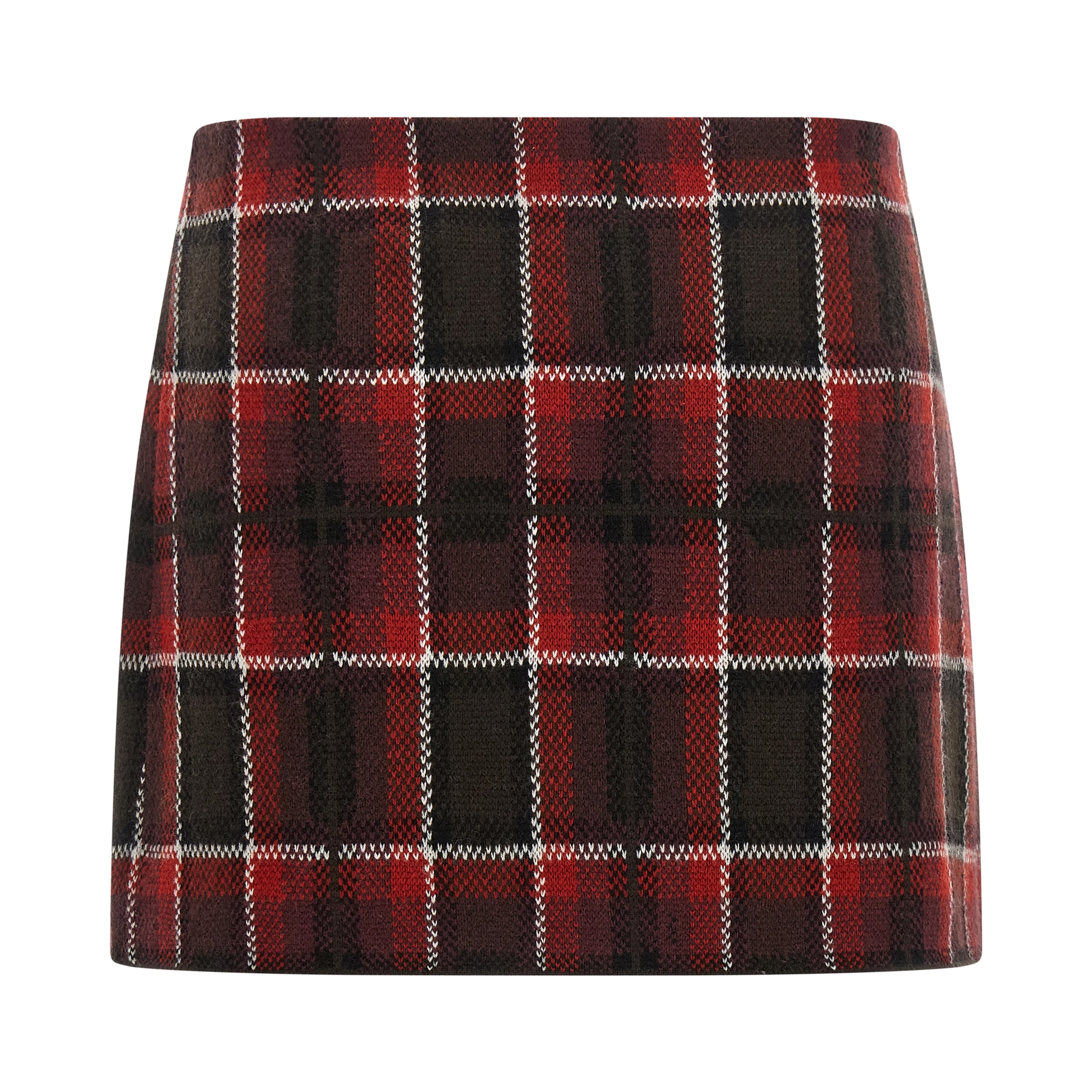Red Wool Long Skirt