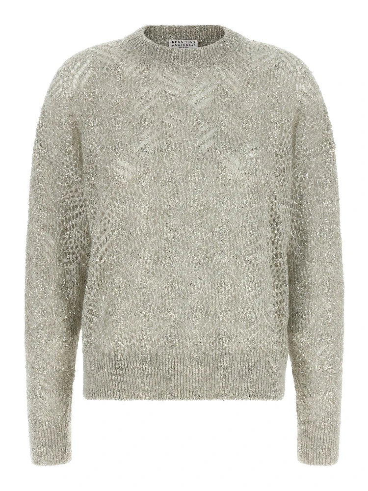 Gray Polyamide Cardigan