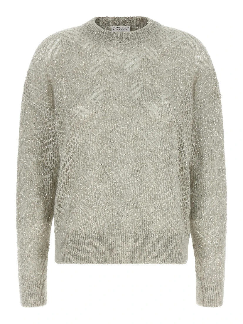 Gray Polyamide Cardigan