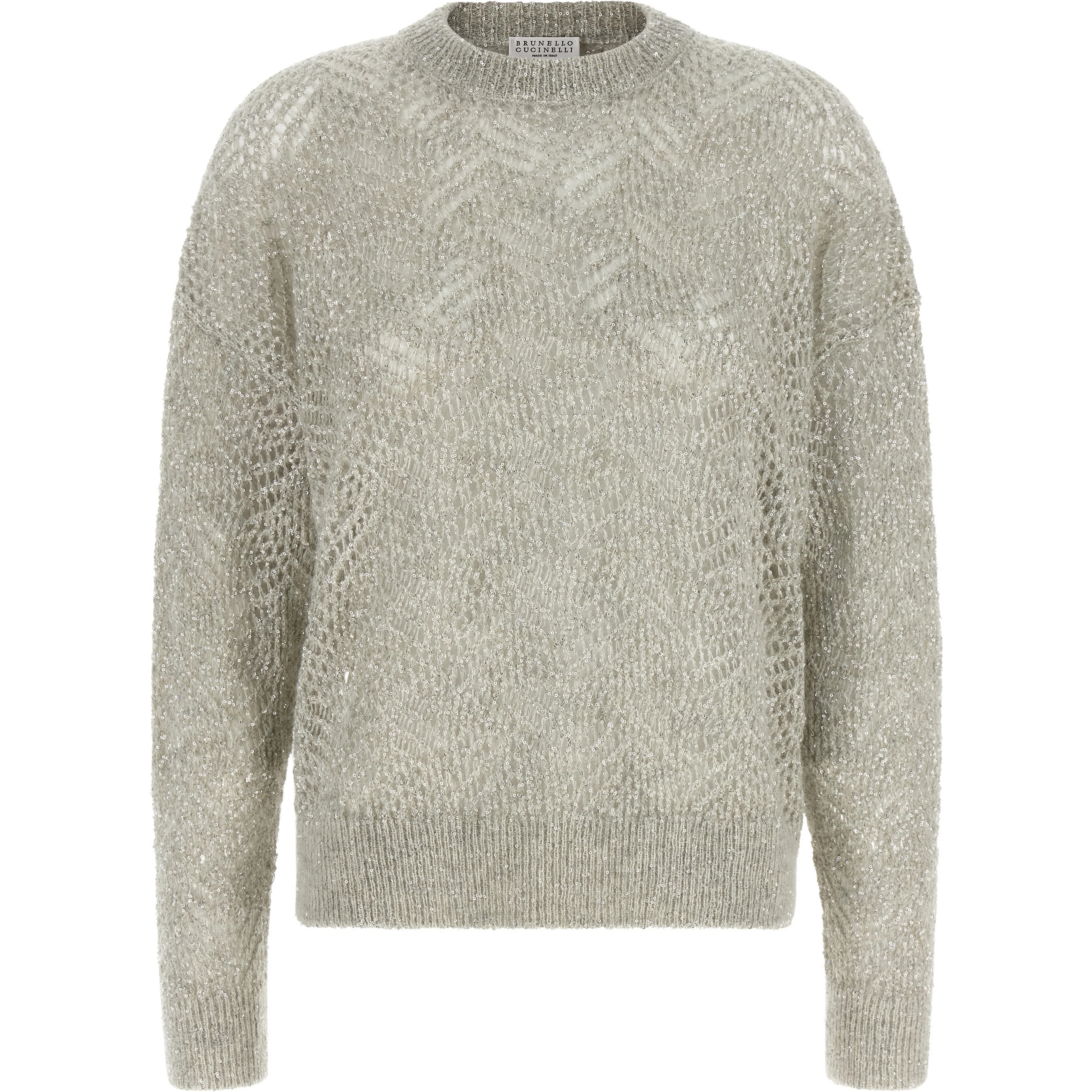 Gray Polyamide Cardigan