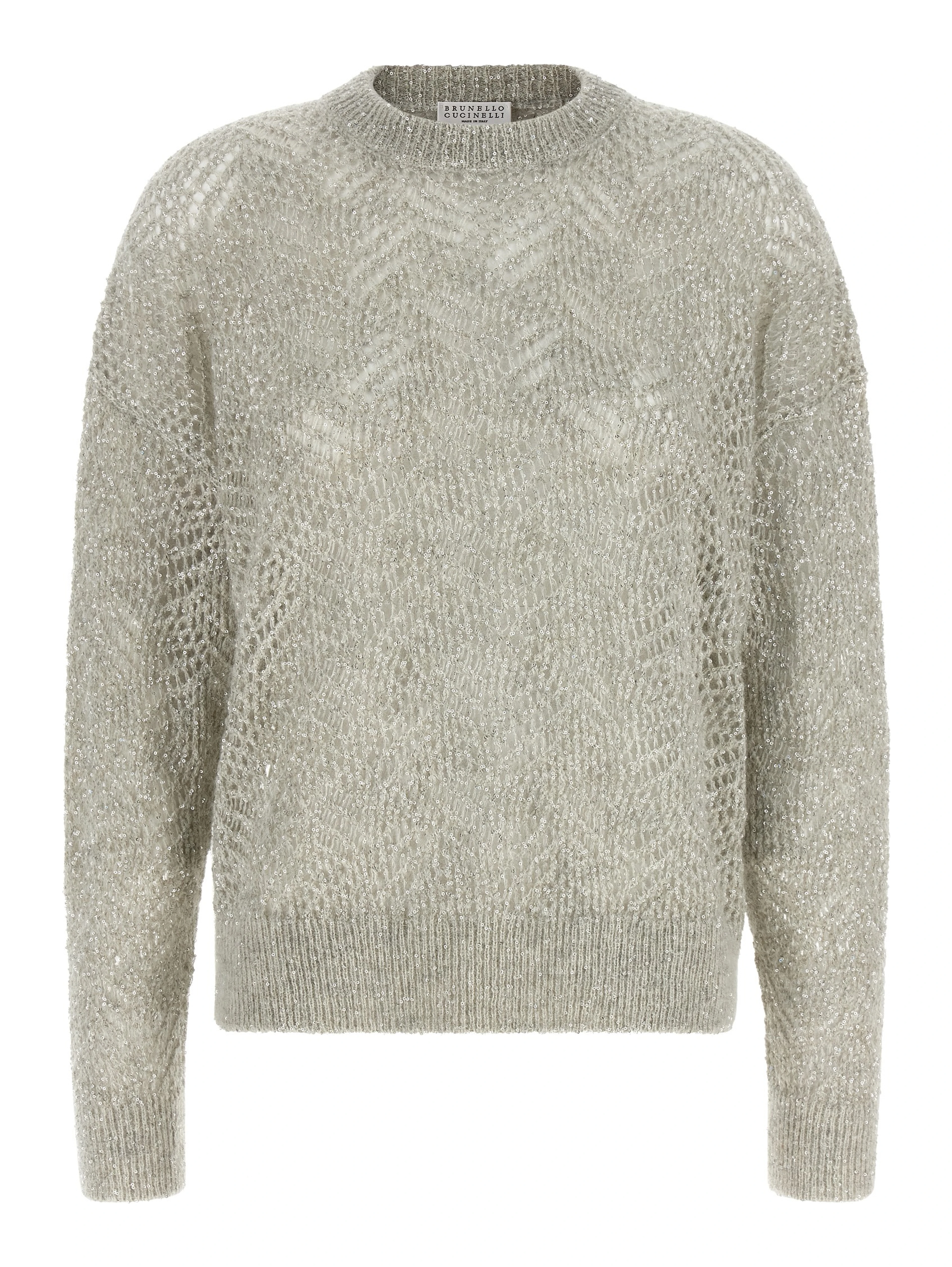 Gray Polyamide Cardigan
