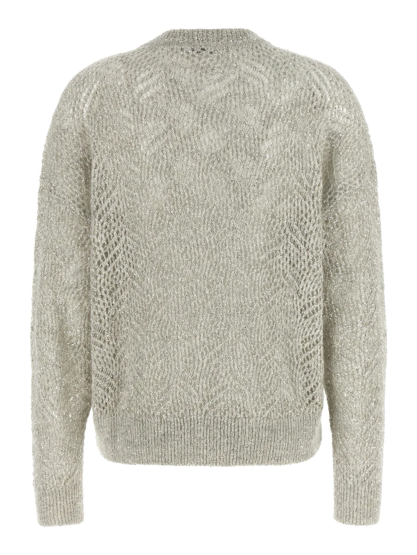 Gray Polyamide Cardigan