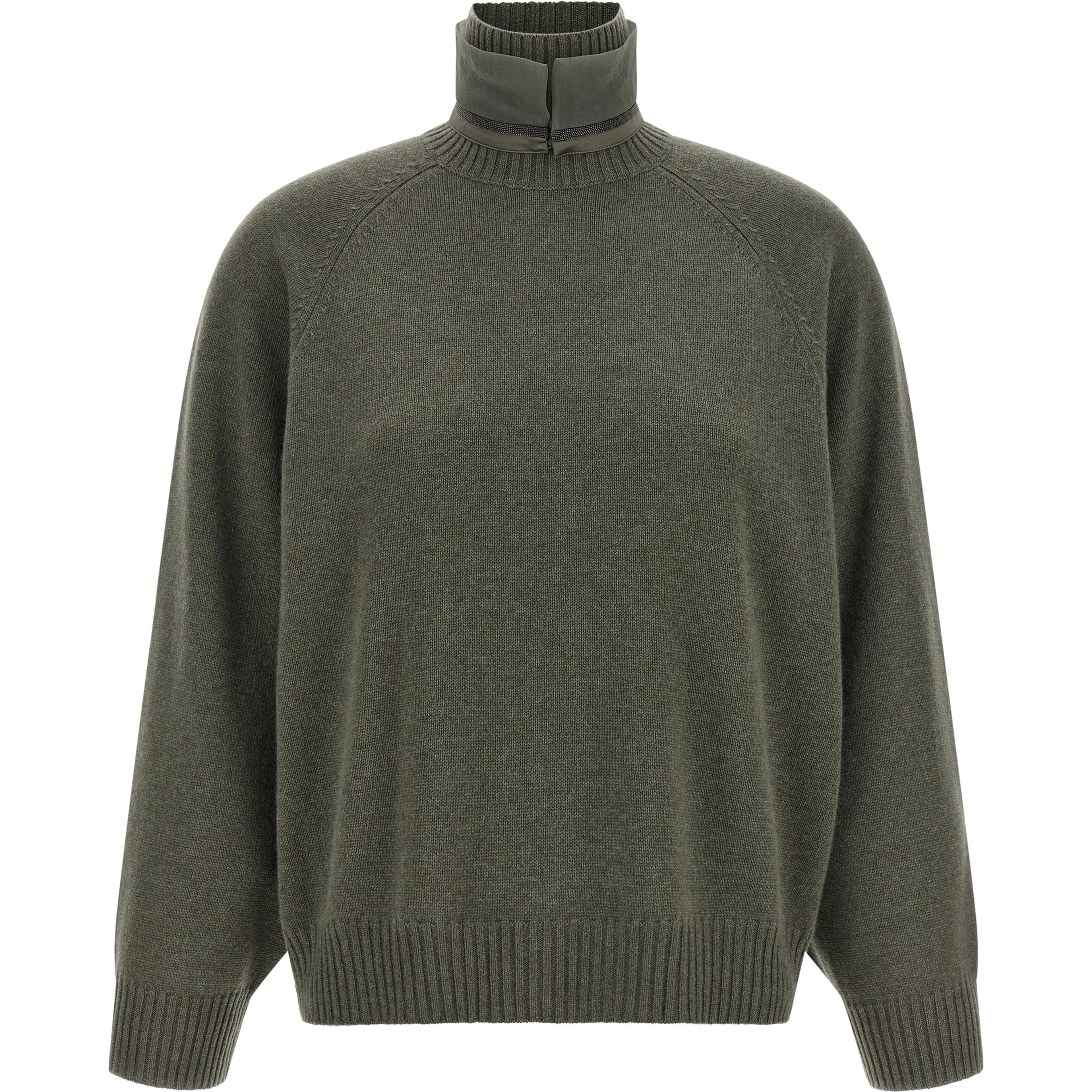 Bicolor Cashmere Cardigan