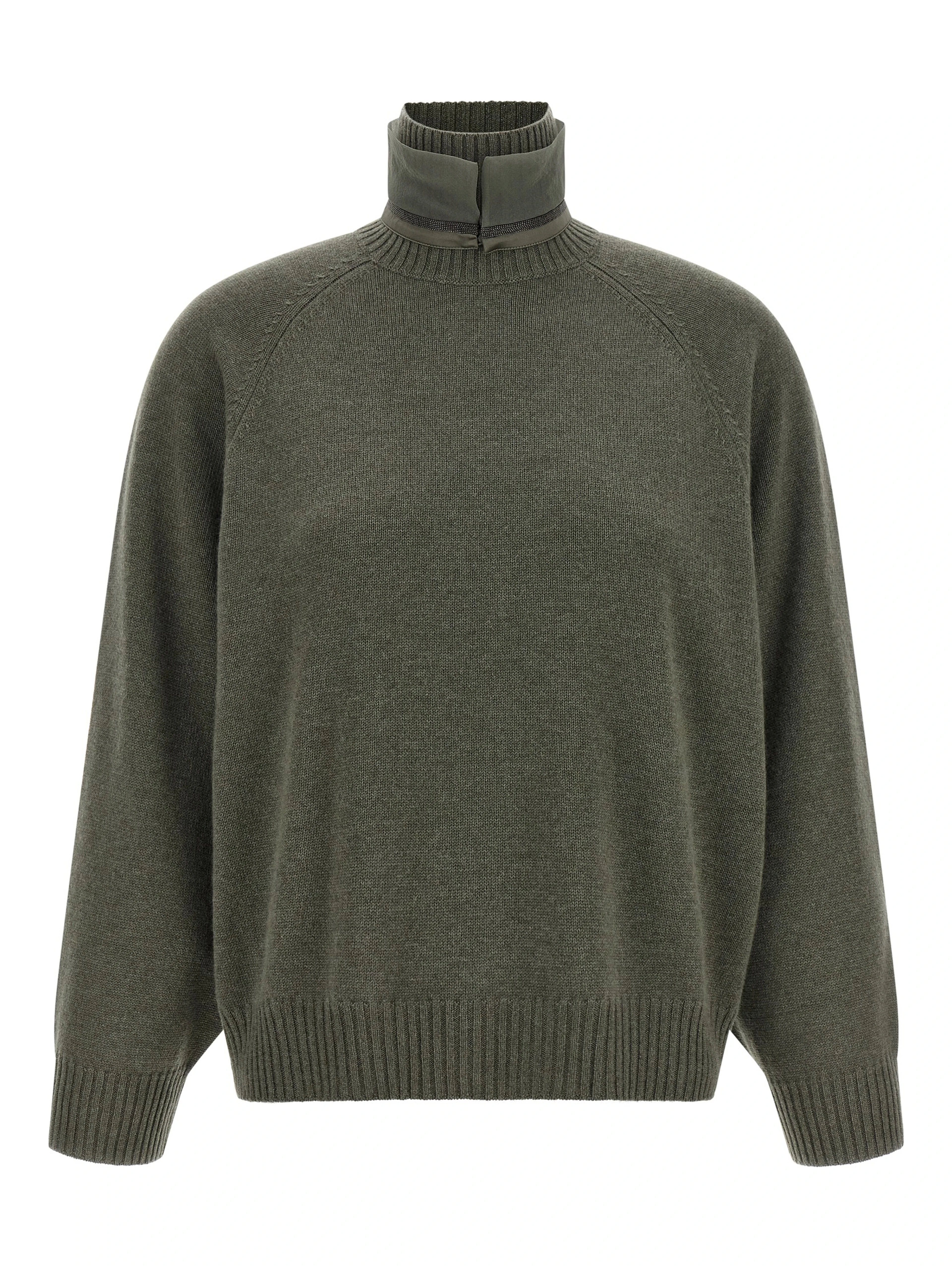 Bicolor Cashmere Cardigan