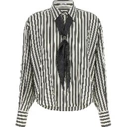 Bicolor Silk Blouse