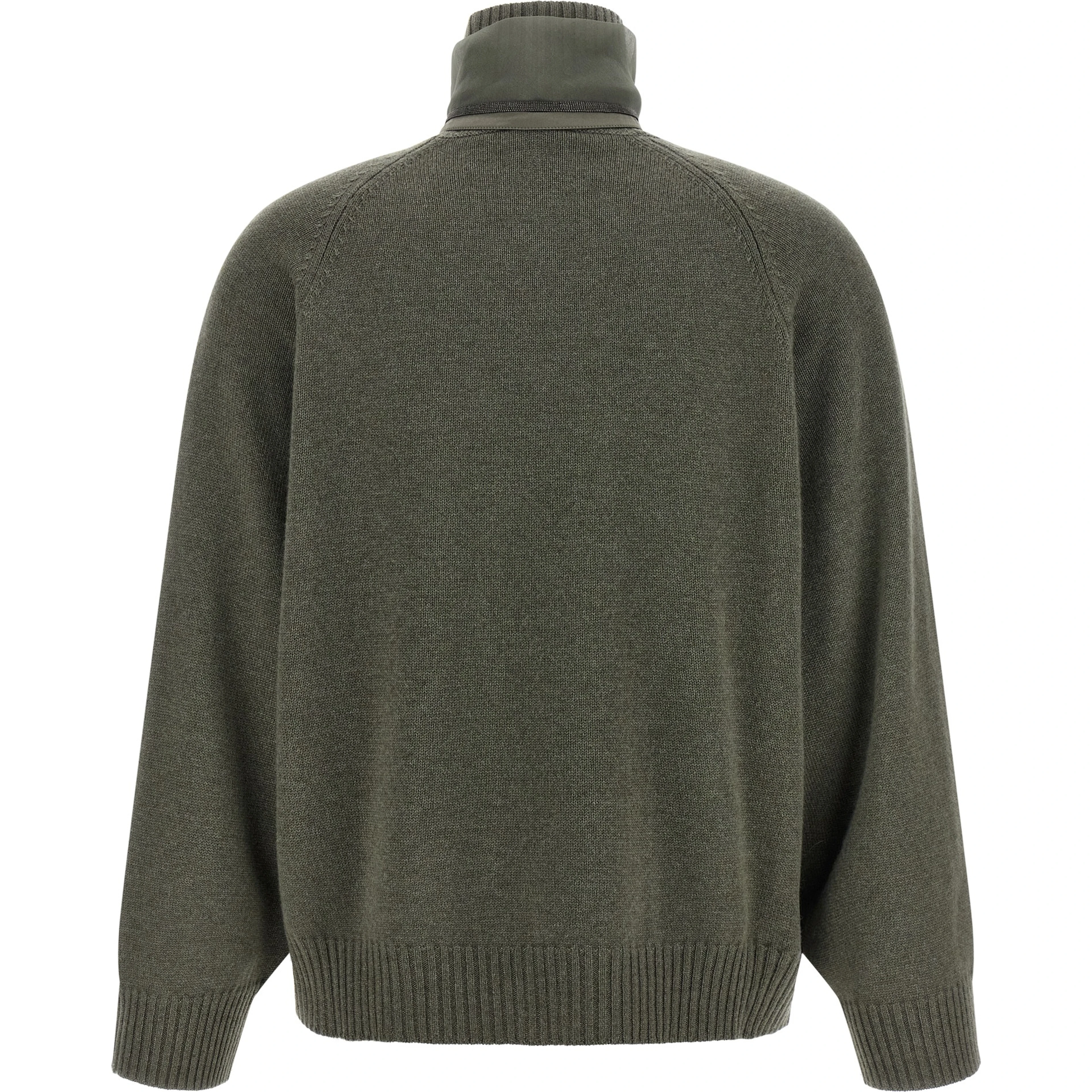 Bicolor Cashmere Cardigan